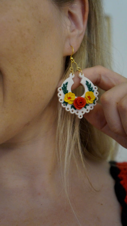 Brincos Arrecadas Floridas