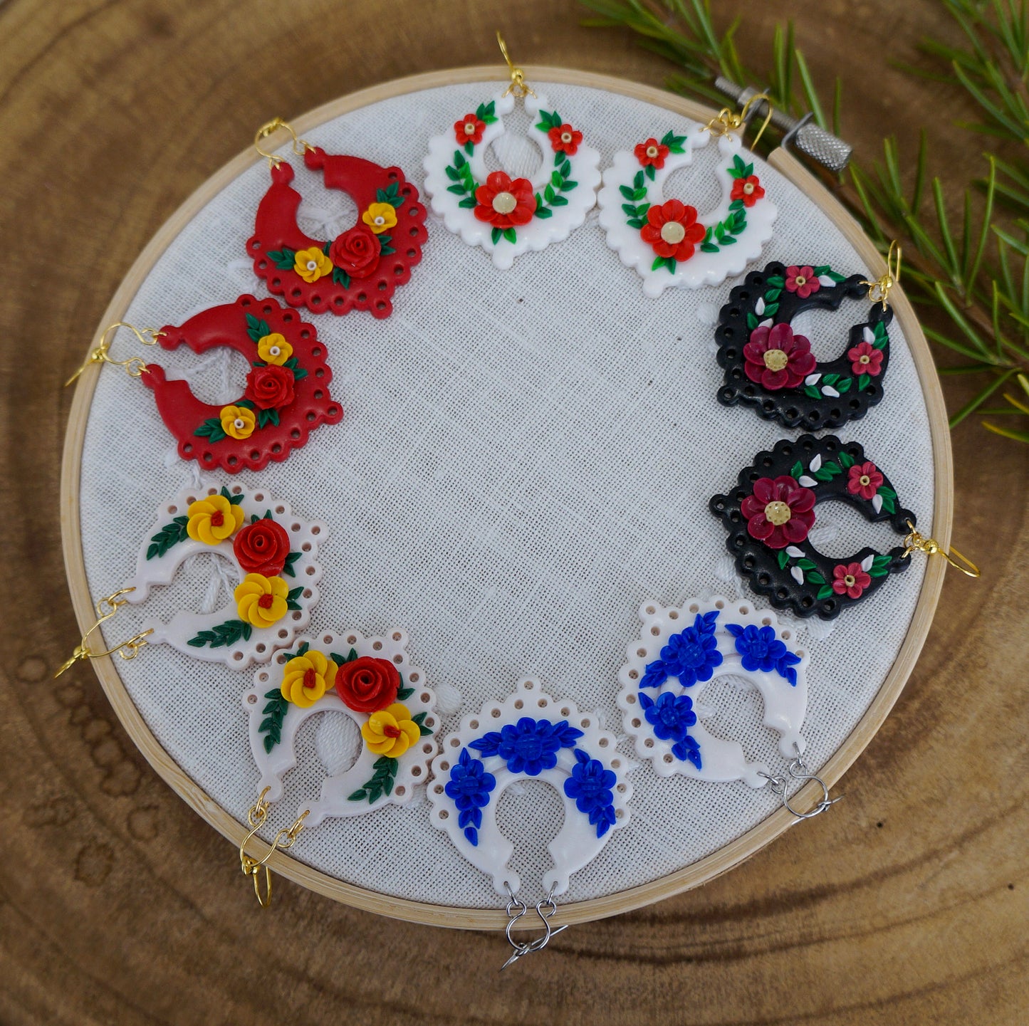 Brincos Arrecadas Floridas