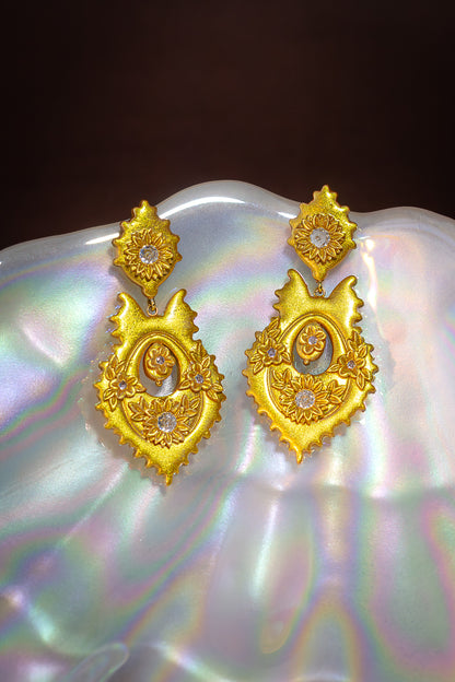 Brincos à Rainha Vianesa D'ouro
