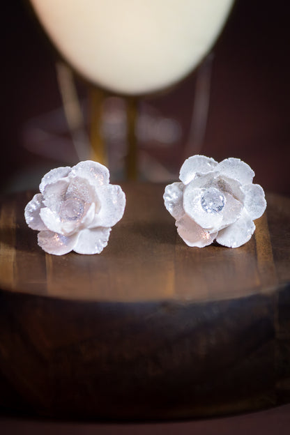 Brincos Flores Pérola