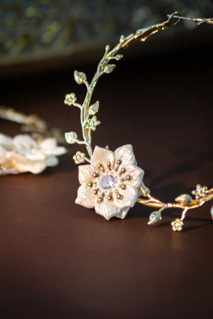 Argolas com flores