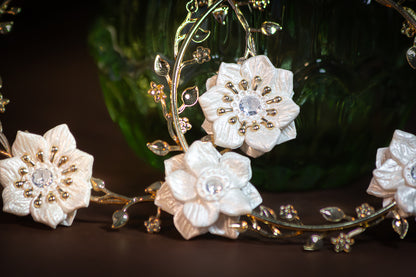 Argolas com flores