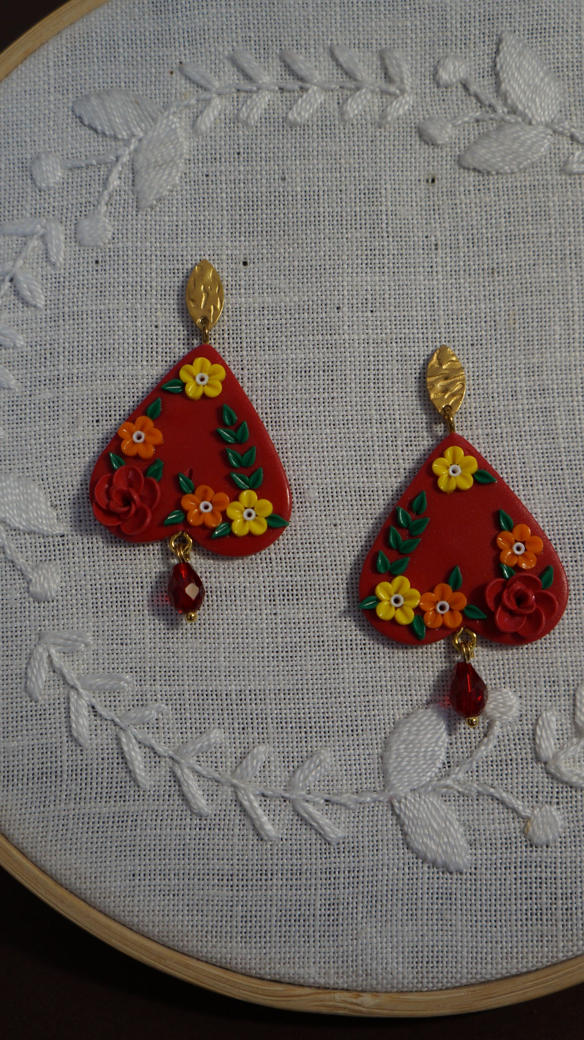 Brincos Borboleta Bordados